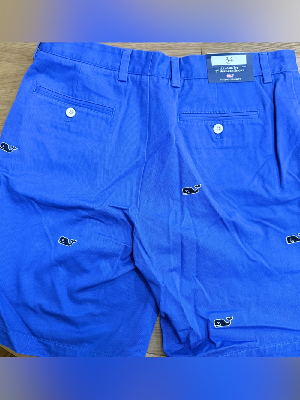 Vineyard Vines Royal Blue Classic Embroidered Whale Men’s Shorts
